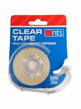 NTS Clear Tape with Dispenser