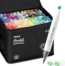 Ohuhu Honolulu Classic 120 Colour - Dual Tipped Alcohol Markers