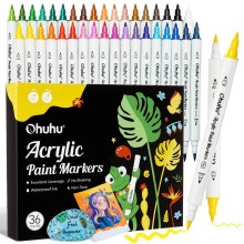 Ohuhu Acrylic Paint Marker 36s - Dual Tip