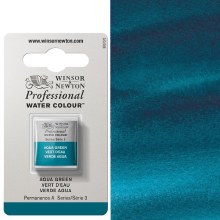 W&N Professional Watercolour Half Pan Aqua Green