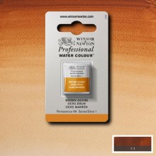 W&N Professional Watercolour Half Pan Brown Ochre