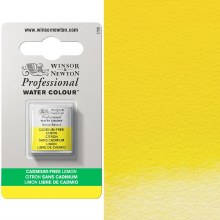 W&N Professional Watercolour Half Pan Cadmium Free Lemon Yellow