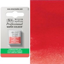 W&N Professional Watercolour Half Pan Cadmium Free Red