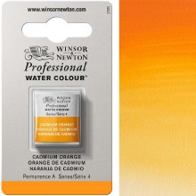 W&N Professional Watercolour Half Pan Cadmium Orange