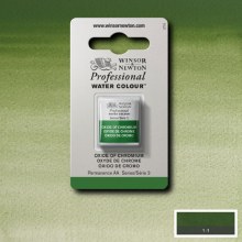 W&N Professional Watercolour Half Pan Oxide of Chromium