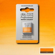 W&N Professional Watercolour Half Pan Winsor Orange W&N Professional Watercolour Half Pan Winsor Orange