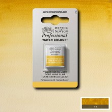 W&N Professional Watercolour Half Pan Yellow Ochre Light