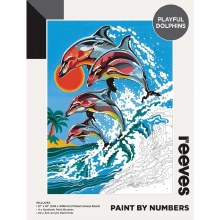 Paint by Numbers Playful Dolphins Paint by Numbers Playful Dolphins