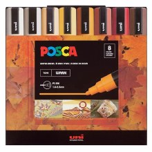 Posca PC-5M Set of 8 - Warm Tones