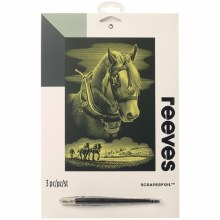 Reeves Scraper Gold Foil - Horse