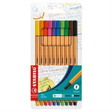 Stabilo Point 88 Arty Wallet -  10pcs Assorted Colours