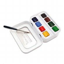 Sennelier L'Aquarelle Aqua Mini Watercolour Set 8 HP & 1 Brush