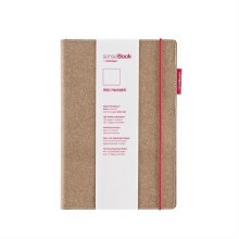 Sense Book Red Rubber Medium Blank