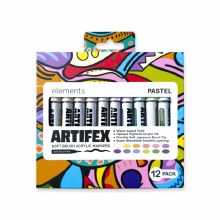 Artifex Soft Brush Acrylic Markers - Pastel Colours 12 pcs