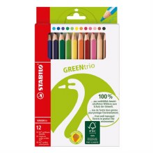 Stabilo GREENtrio Pencil Wallet Set of 12