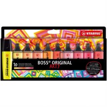 Stabilo BOSS Original Highlighter - Wallet of 10 - Cool Colours
