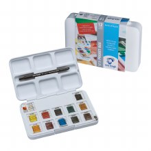 Van Gogh Watercolour Pocket Set 12HP + 3 Van Gogh Watercolour Pocket Set 12HP + 3