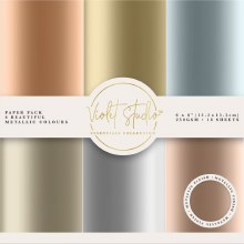 Violet Studio 6x6" Double Sided Paper Pad - Metallic