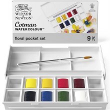 W&N Cotman Floral Pocket Set of 8 Half Pans W&N Cotman Floral Pocket Set of 8 Half Pans