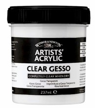 Winsor & Newton Artists' Acrylic Clear Gesso 225ml Winsor & Newton Artists' Acrylic Clear Gesso 225ml