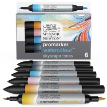 Additional picture of Winsor & Newton Promarker Watercolour Set of Skyscape Tones