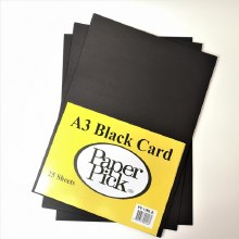 A3 Paperpick Black Card 25s