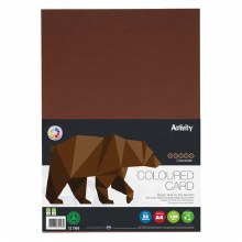 A4 Card 160gsm - 50 Sheets - Brown
