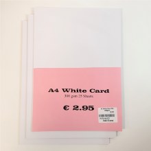 A4 White Card 25s 300gsm