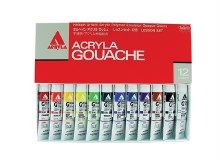 Holbein Acryla Gouache Lesson 12 Colour Set