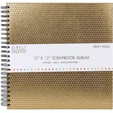 Simply Creative Album 12x12" - Kraft Geometric