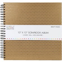 Simply Creative Album 12x12" - Kraft Hearts