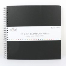 Simply Creative Album 12x12" - Plain Black