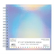 Simply Creative Album 8x8"- Holographic Silver