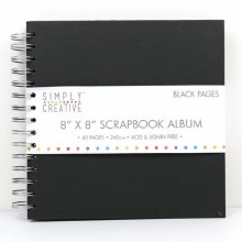 Simply Creative Album 8x8" - Plain Black