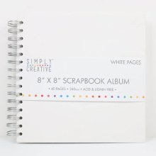 Simply Creative Album 8x8" - Plain White