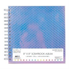 Simply Creative Album 8x8" - Scales Pink