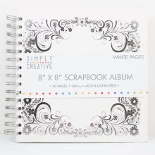 Simply Creative Album 8x8" -  White + Border