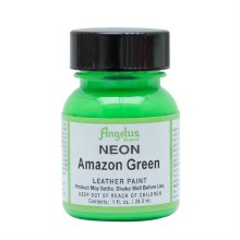 Angelus Leather Paint 29.5ml - NEON Amazon Green Angelus Leather Paint 29.5ml - NEON Amazon Green