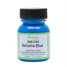 Angelus Leather Paint 29.5ml - NEON Bahama Blue Angelus Leather Paint 29.5ml - NEON Bahama Blue