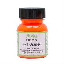 Angelus Leather Paint 29.5ml - NEON Lava Orange Angelus Leather Paint 29.5ml - NEON Lava Orange