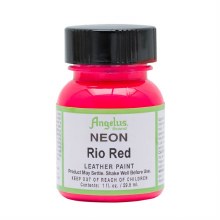 Angelus Leather Paint 29.5ml - NEON Rio Red Angelus Leather Paint 29.5ml - NEON Rio Red