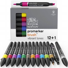 Promarker BRUSH - Vibrant Tones Set 12's