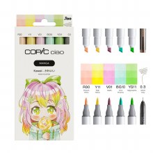 Copic Ciao Set Manga 6 Pcs - Kawaii