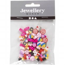 Clay Beads - Candy, Cakes & Ice-Cream 60pc