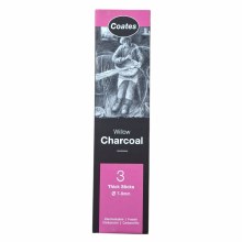 Coates box of 3 Willow Charcoal Ø 7-9mm
