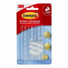 Command Clear Decorating Clips