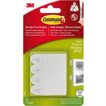 Command Medium White Picture Hanging Strips 17201-4PK