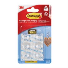 Command Mini Clear Hooks with Clear Strips Value Pack 17006