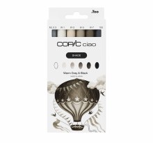 Copic Ciao SHADE Set - Warm Gray & Black 6 pcs Copic Ciao SHADE Set - Warm Gray & Black 6 pcs