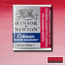 Winsor & Newton Cotman Half Pan Watercolours Alizarin Crimson Hue